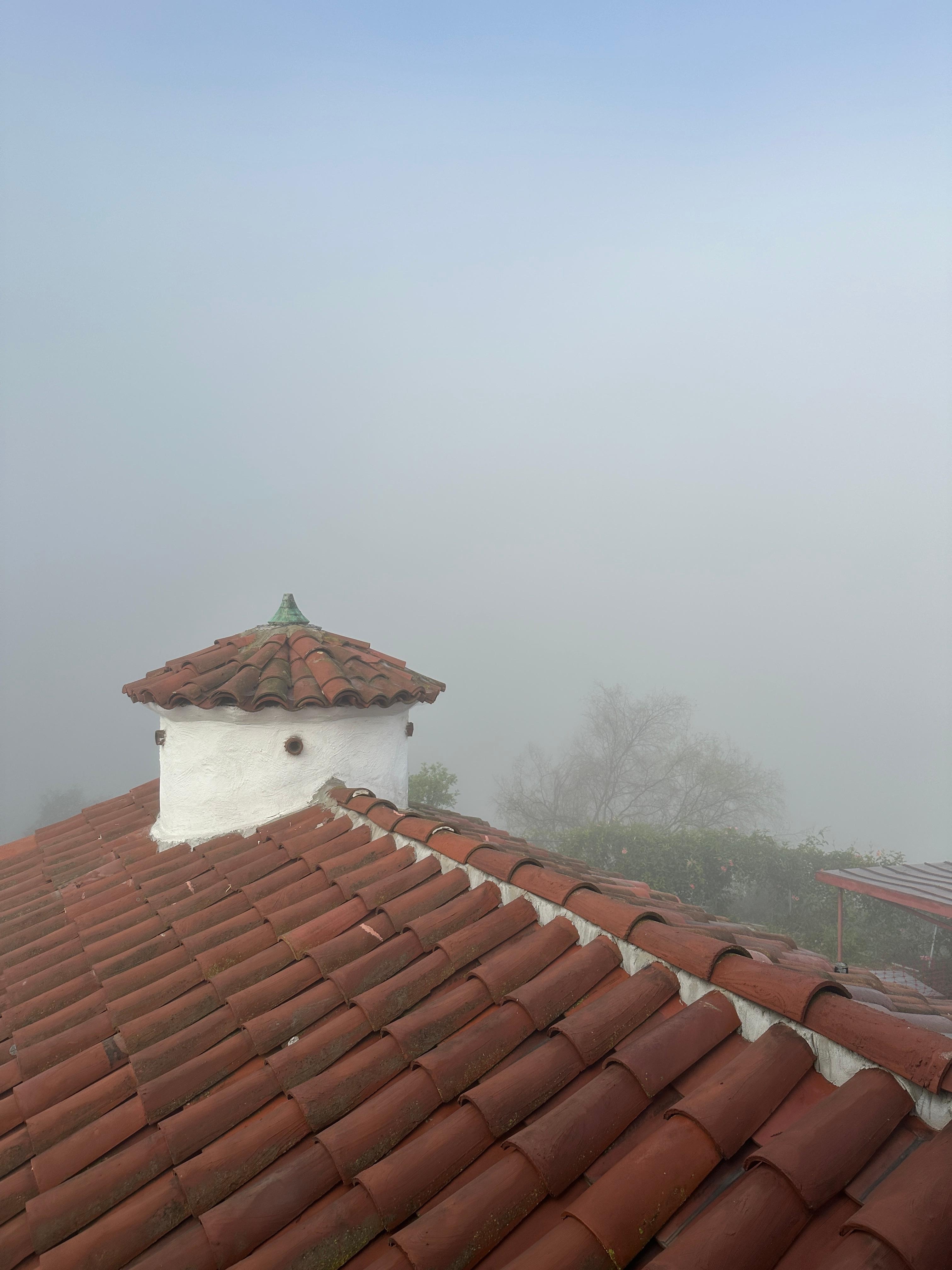 View from 2nd Floor Bedroom on a misty morning. 