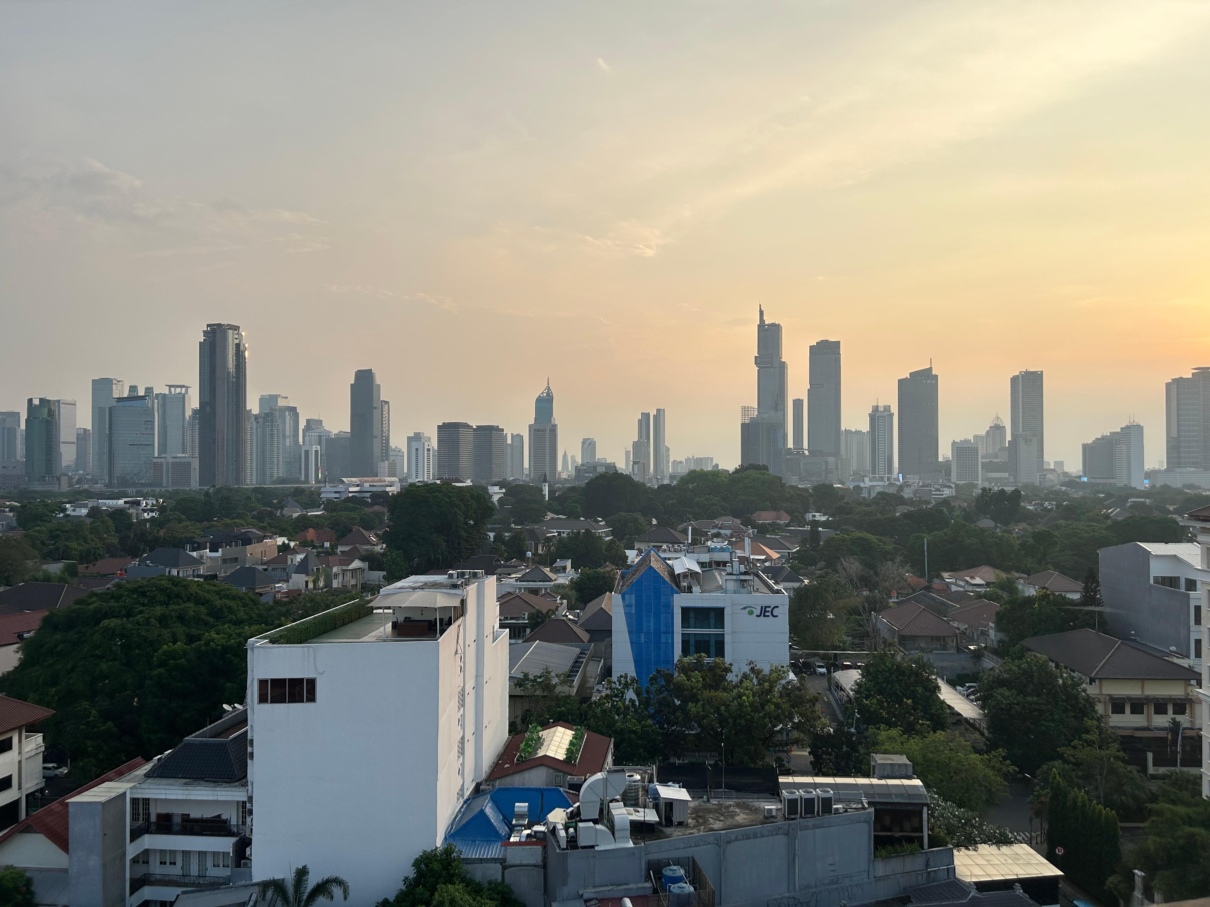 View from the rooftop deck.