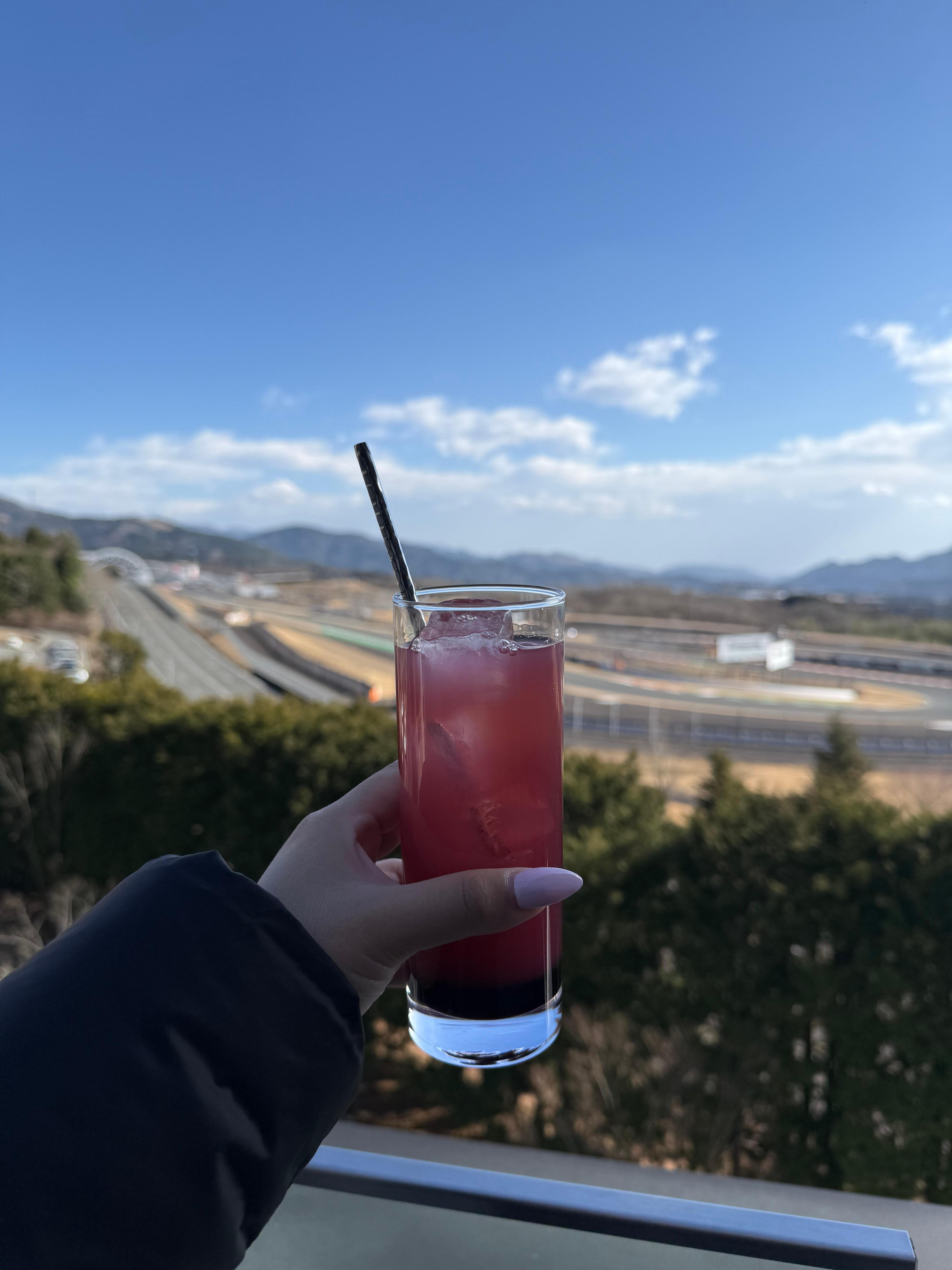 Drinks on the race terrace 