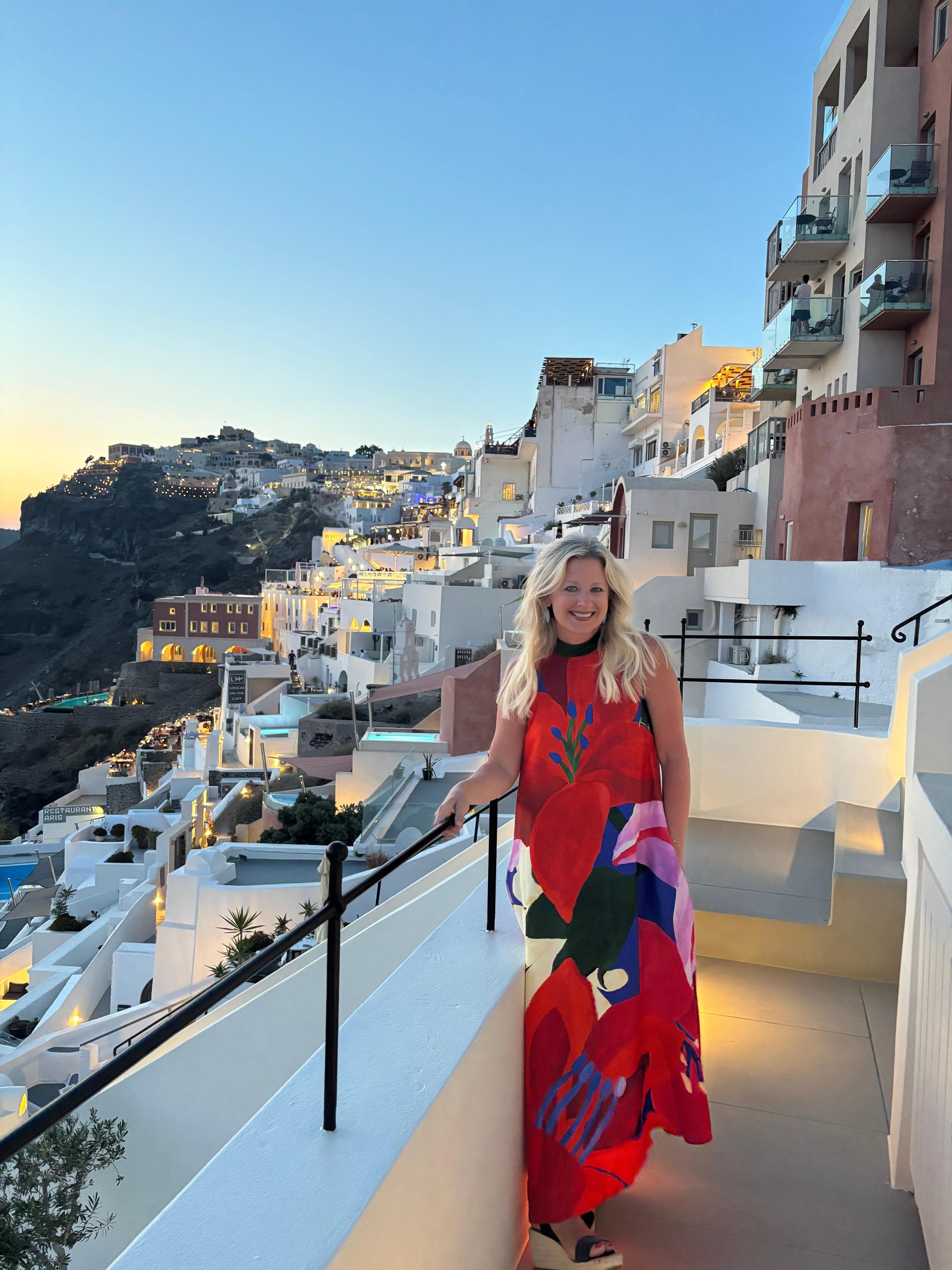 The views looking right off the terrace right after sunset 