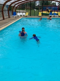 Beautiful on-site swimming pool.