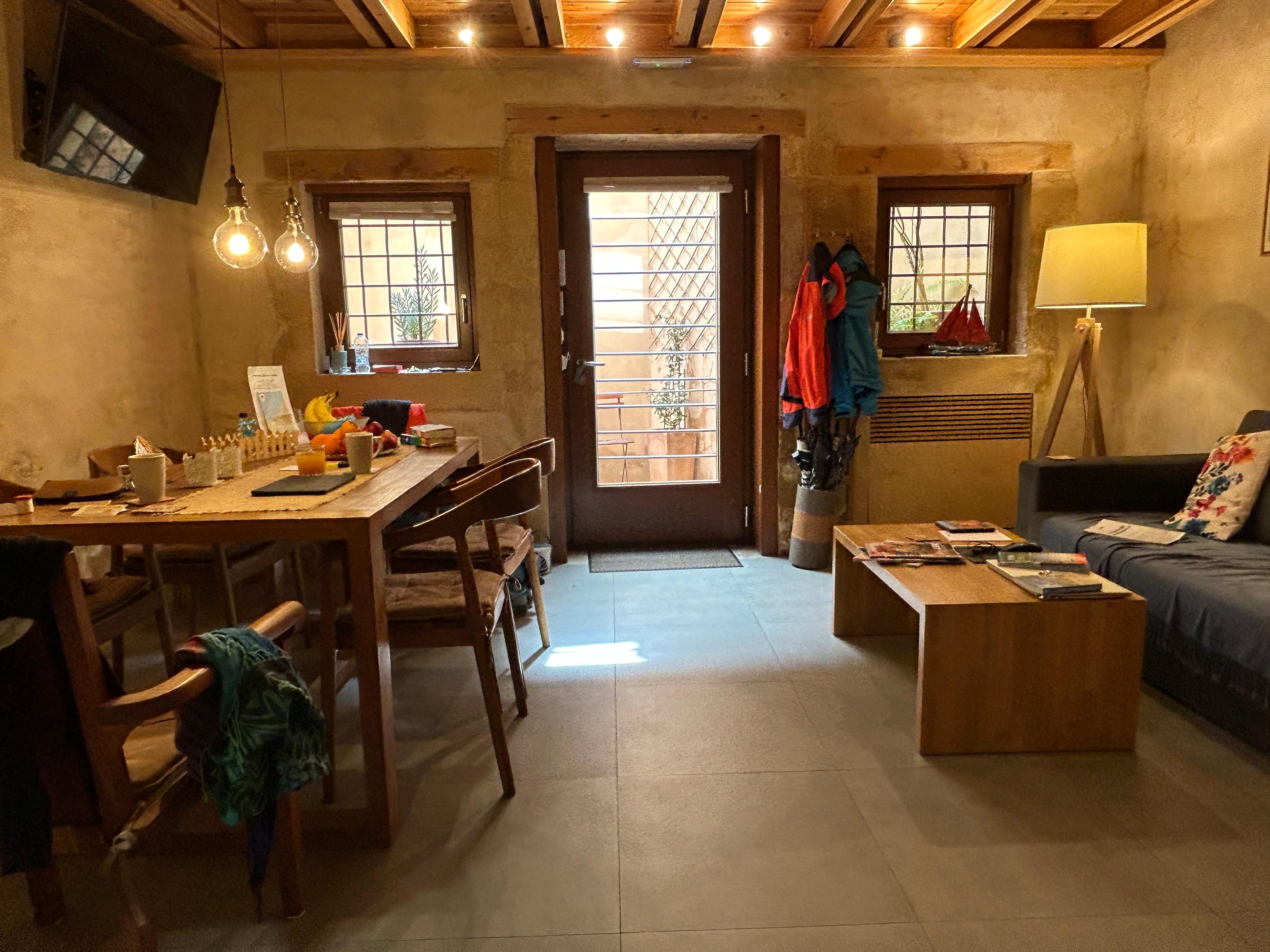 The entrance from a small alley into the main living room