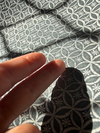 The grease on my fingers from the plates.