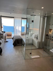 A view of our room. The shower was FANTASTIC