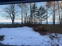 View from inside the house.