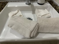 Hand towels and wash cloths upon arrival