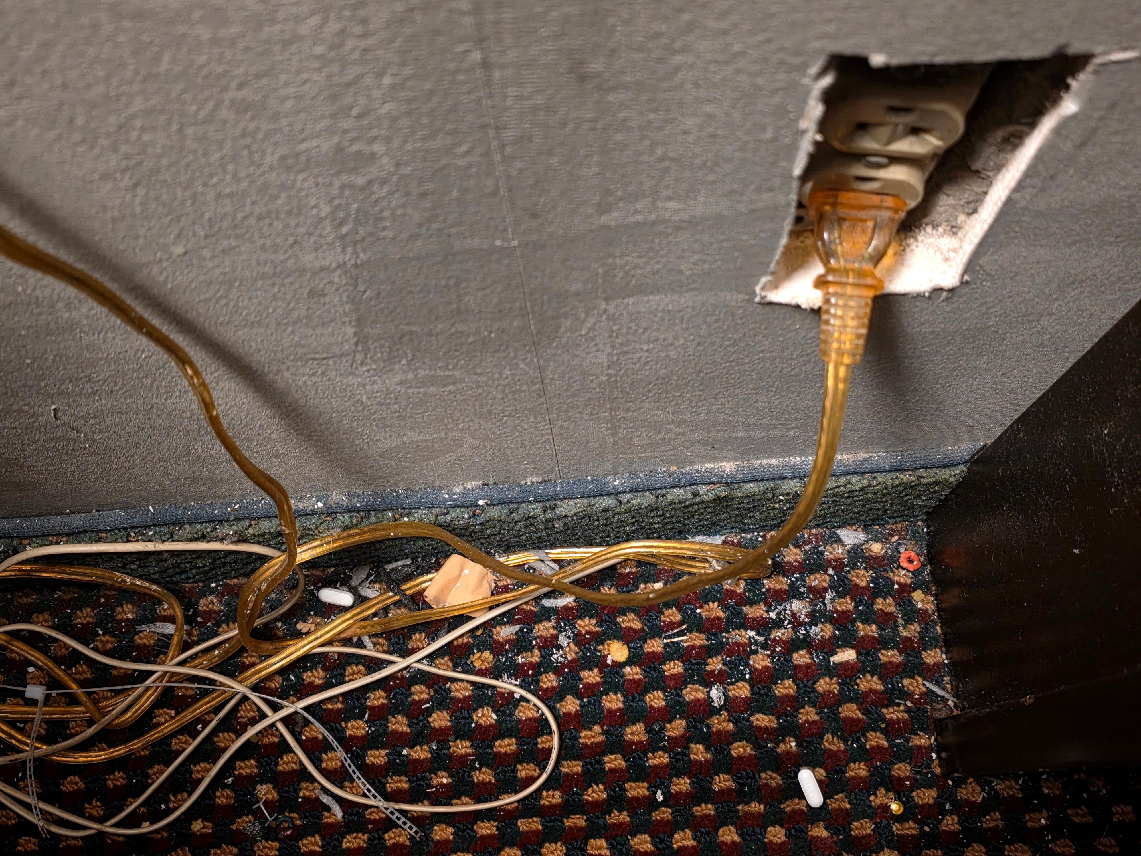 Unsafe outlet with random pills