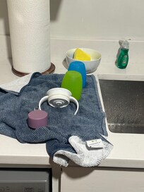 Sippy cups if you need.