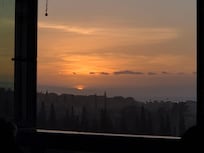 Sunset from the patio.