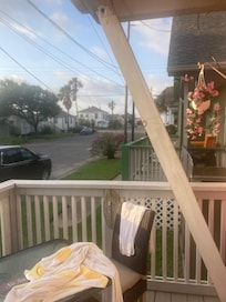 Just down the street past the crosswalk is the beach!