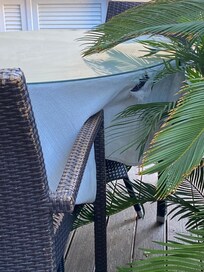 Ripped table cloths.