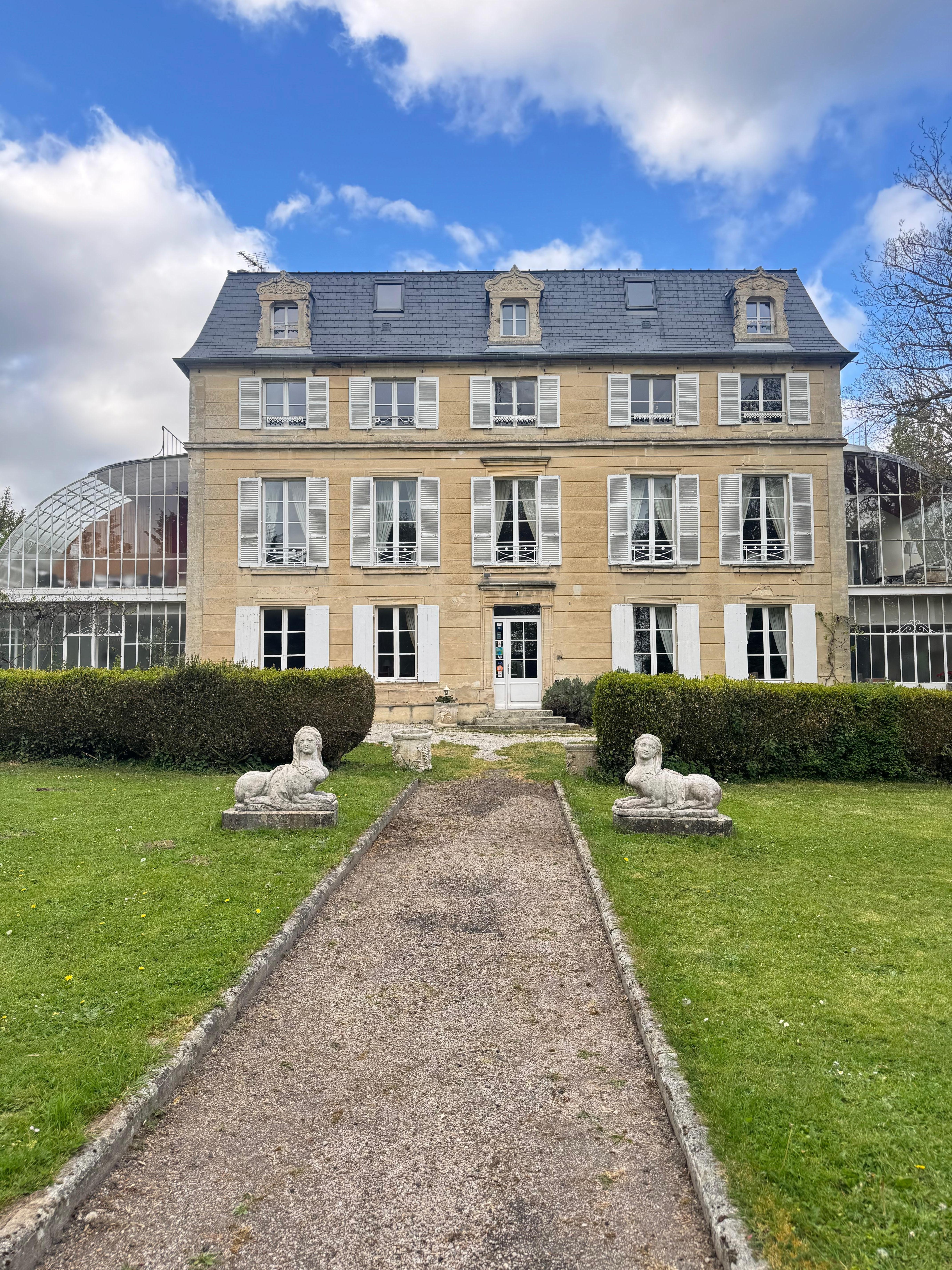 Front of chateau
