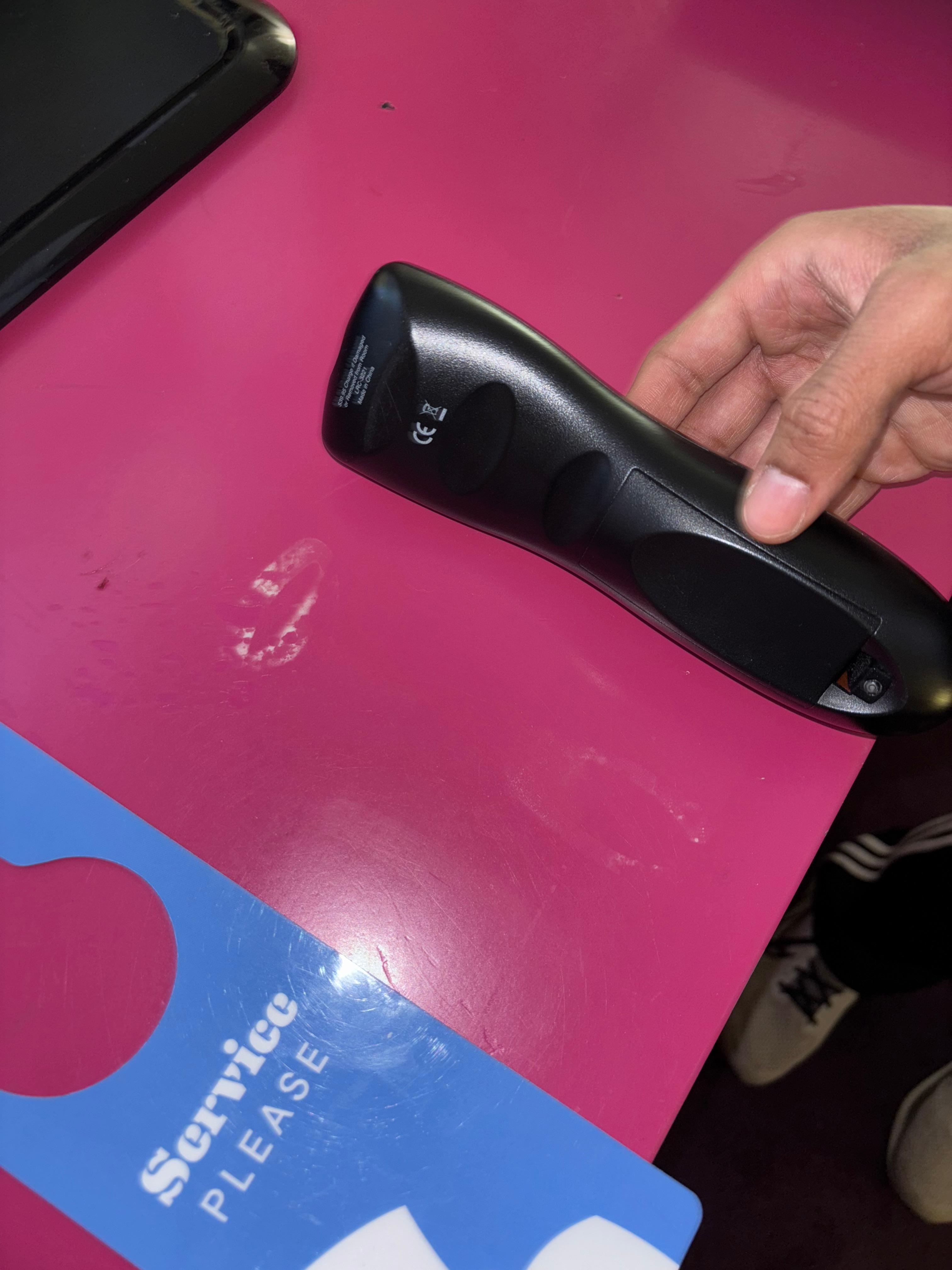 Random dry substance on remote 