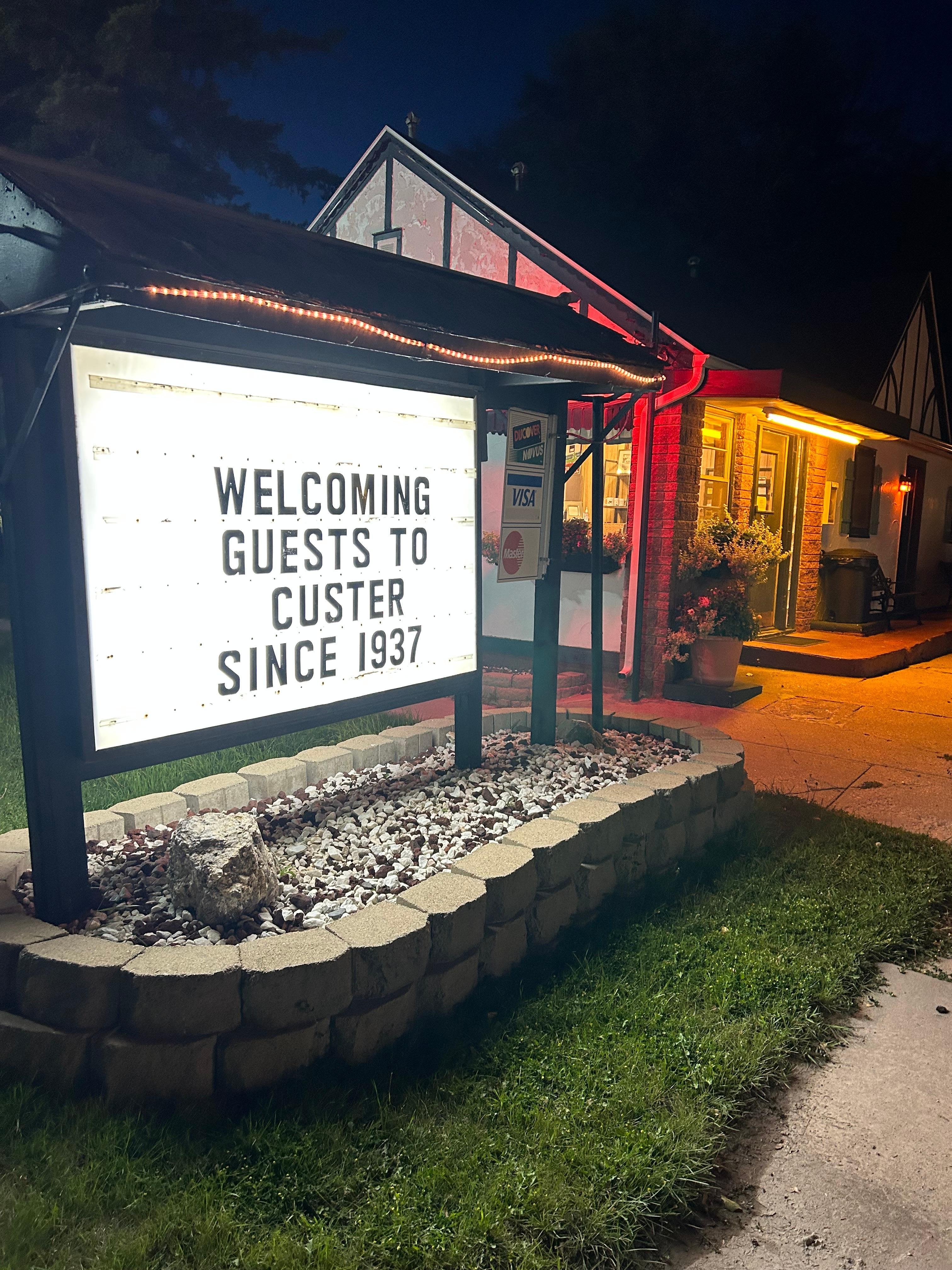 Welcome sign