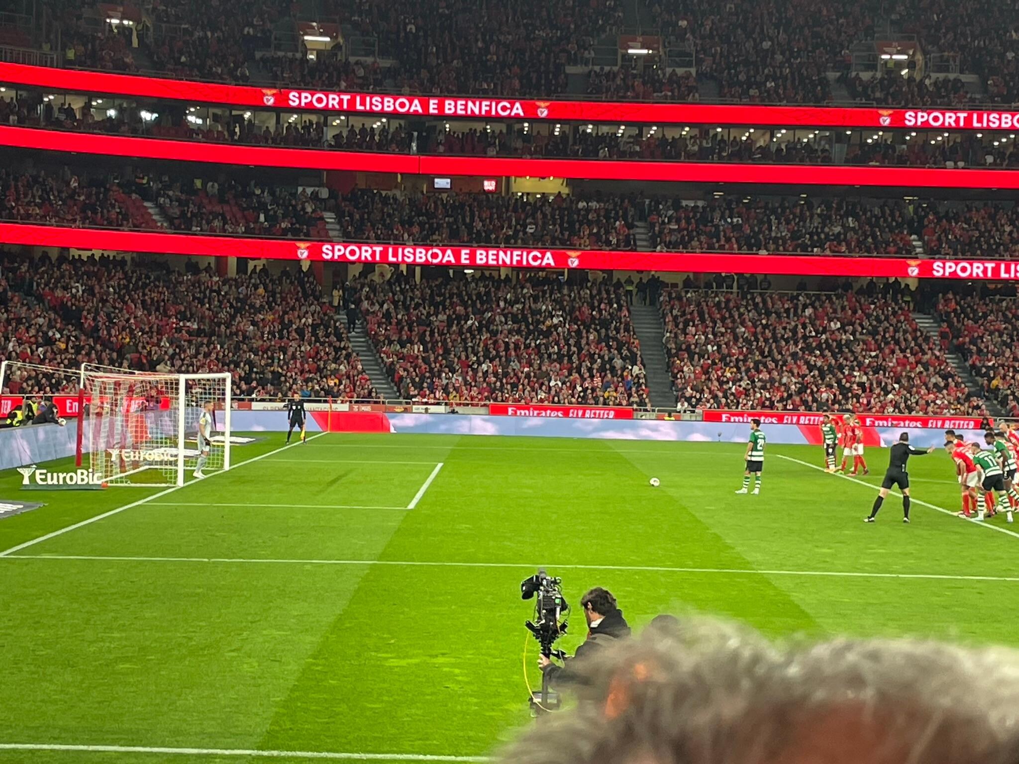 Sporting scoring at Benfica