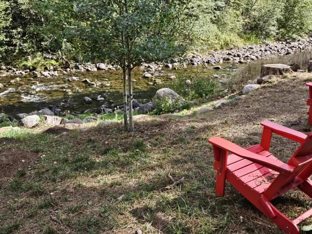 Chairs on the river! 