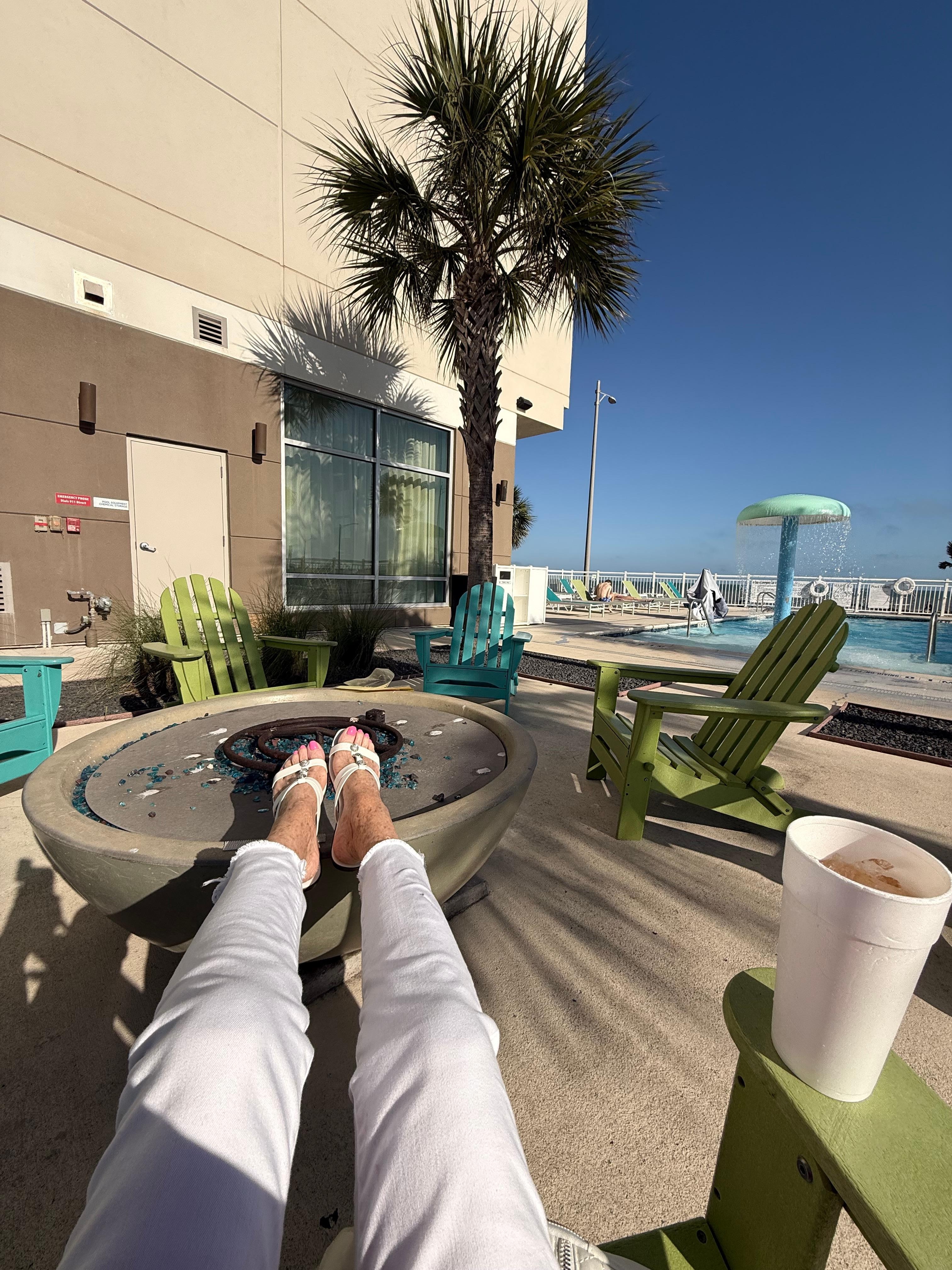 This is also the pool area where I sit and relax and enjoy the ocean breeze