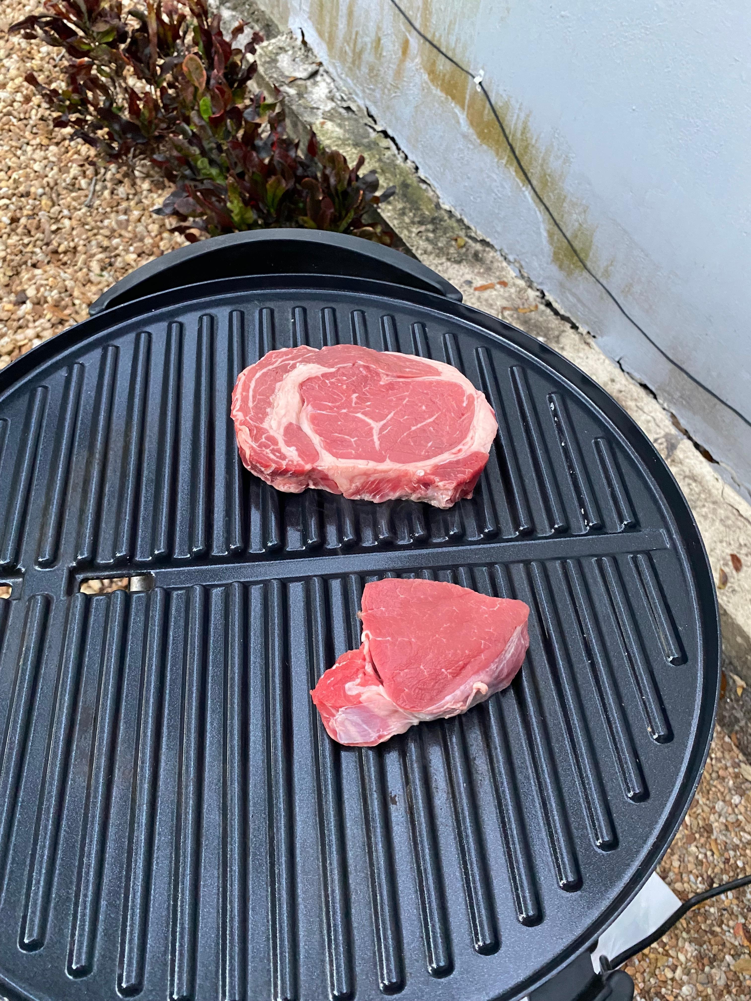 On the grill at the house we stayed at