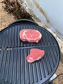 On the grill at the house we stayed at