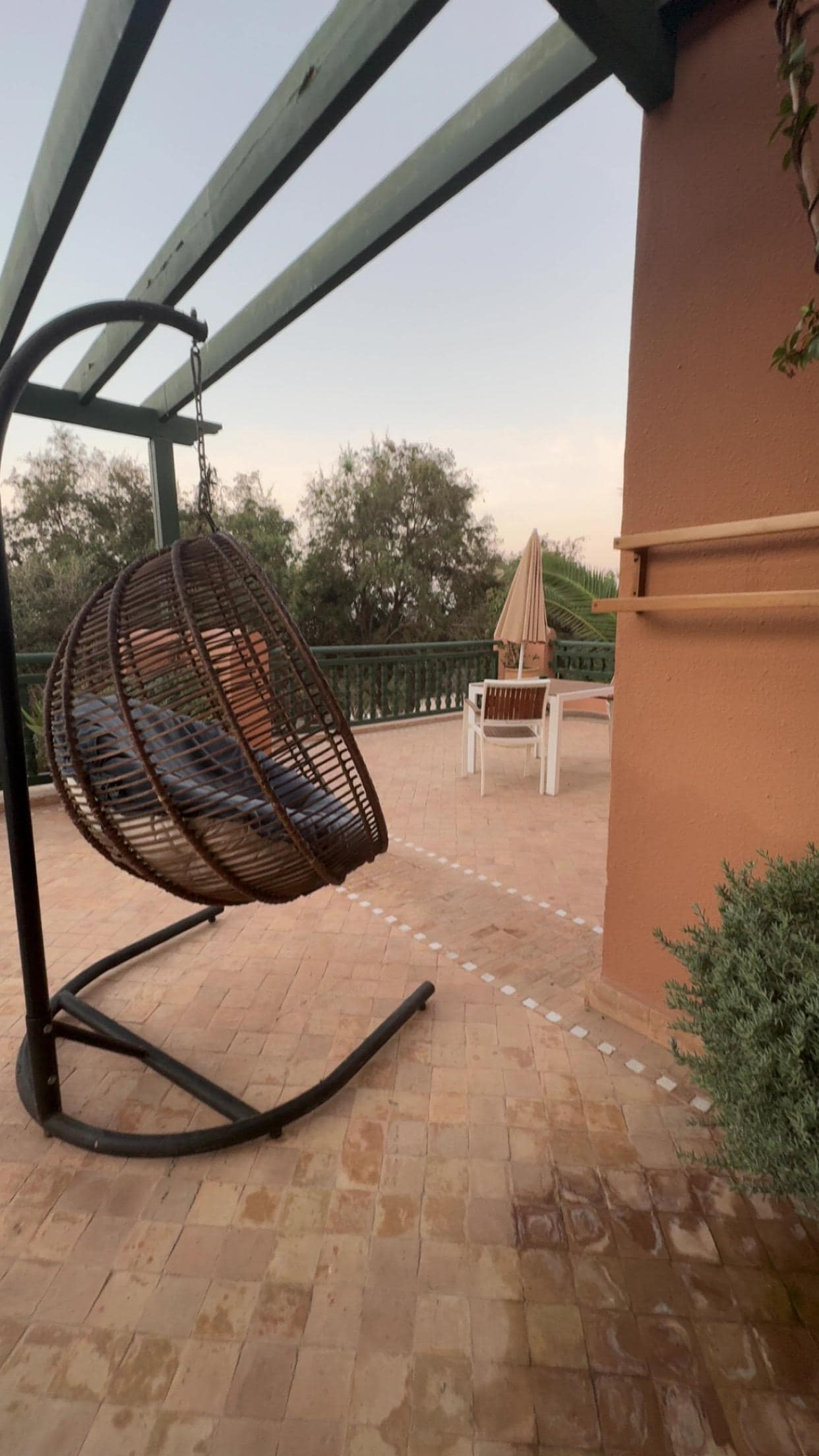 Terrasse de la chambre 