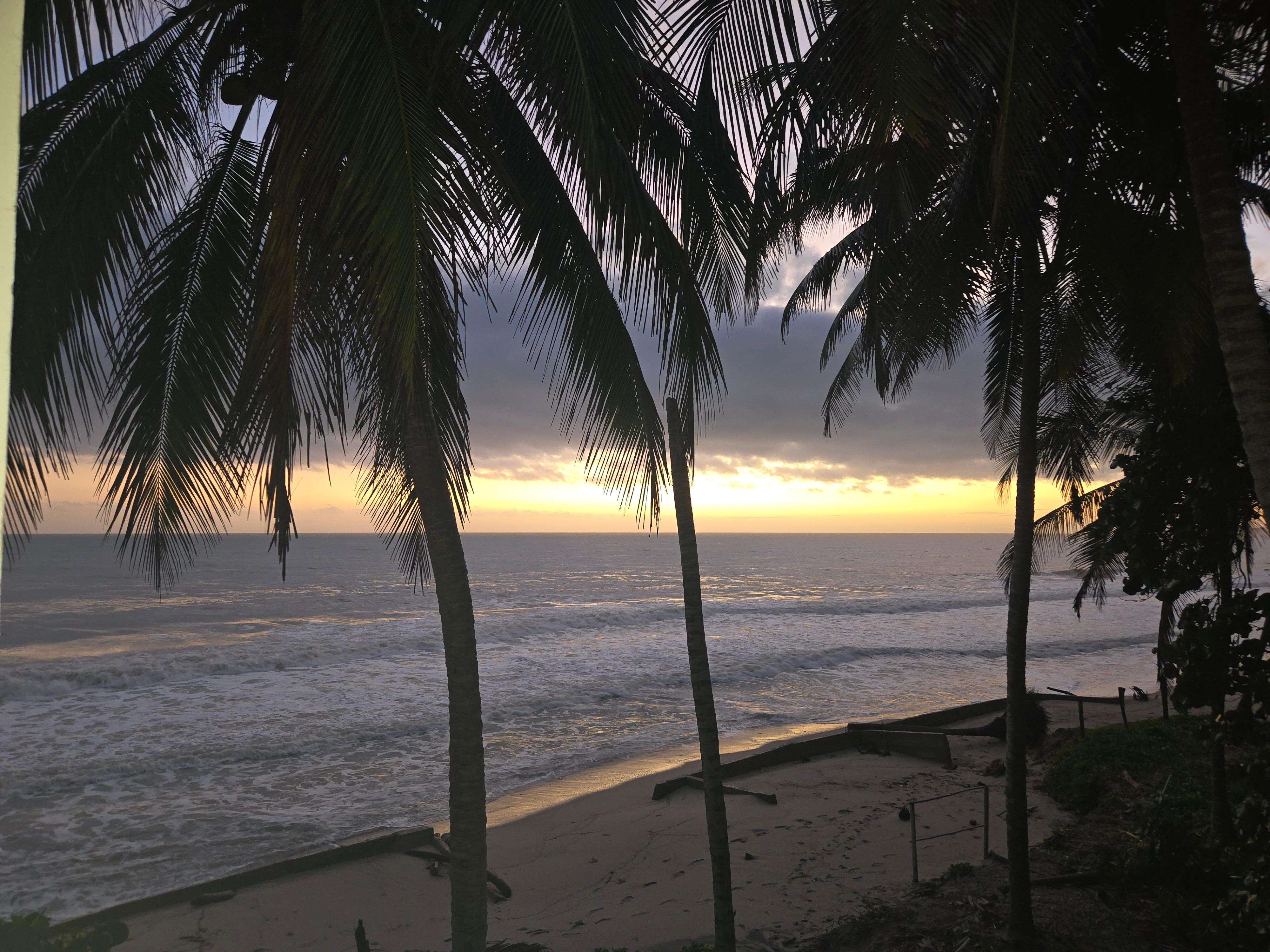 View from room of sunrise.