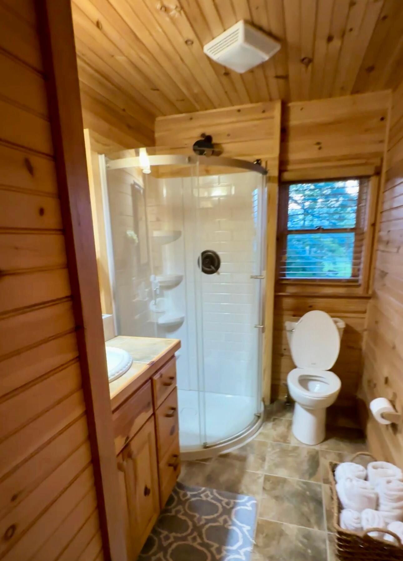 Upstairs bathroom. 