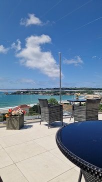 On the terrace