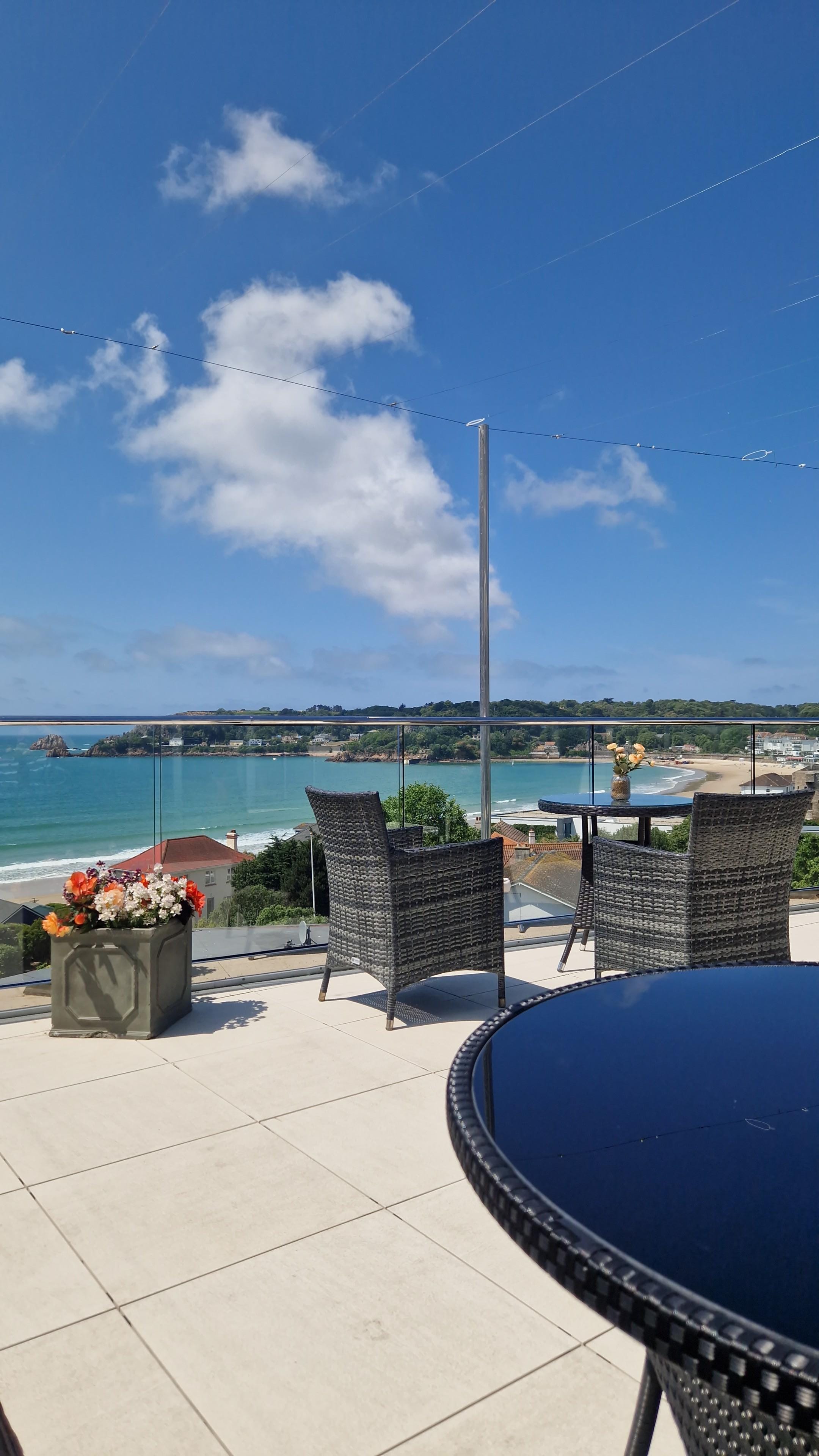 On the terrace