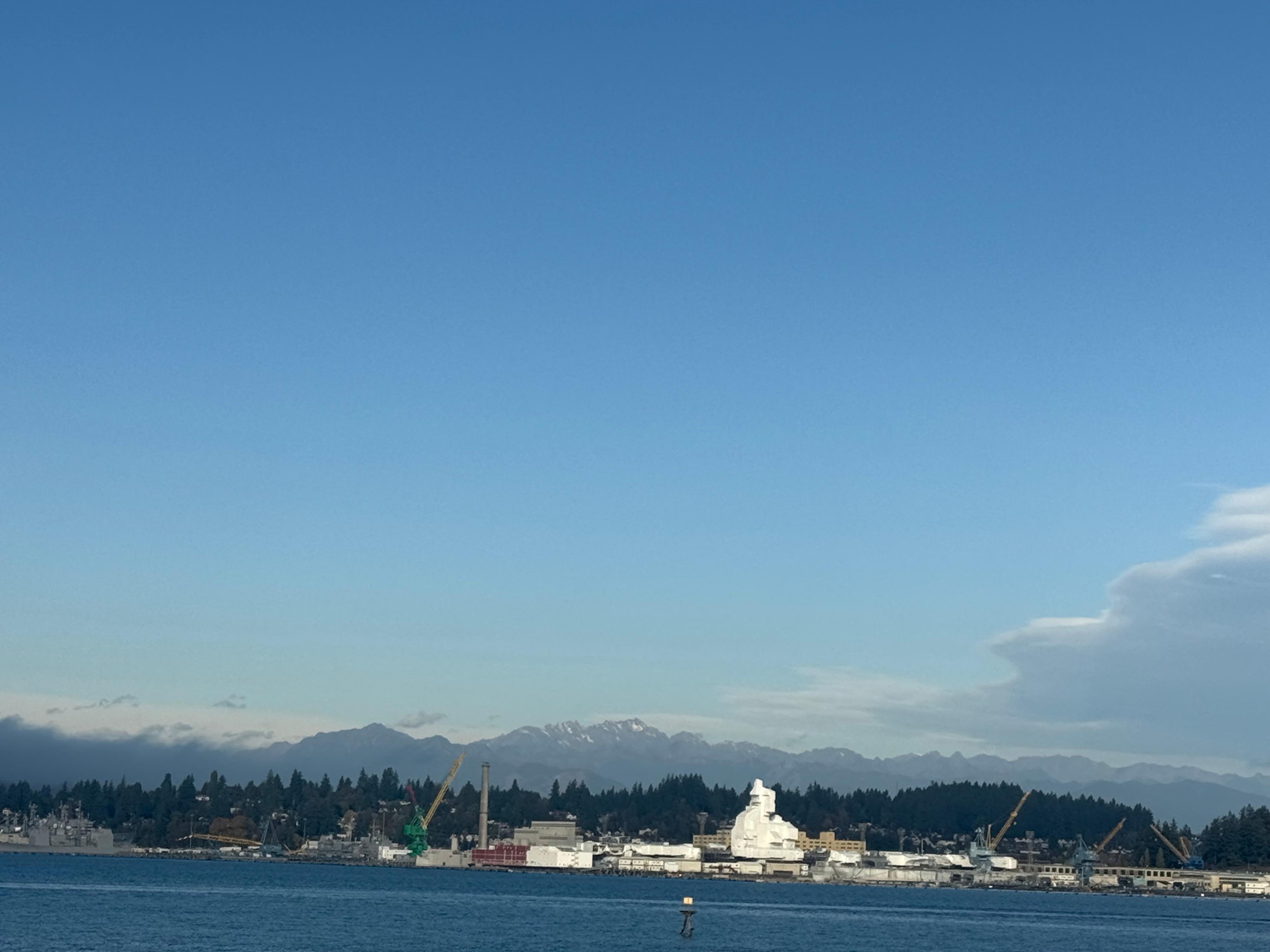 Views of Bremerton Naval Station from the deck! 