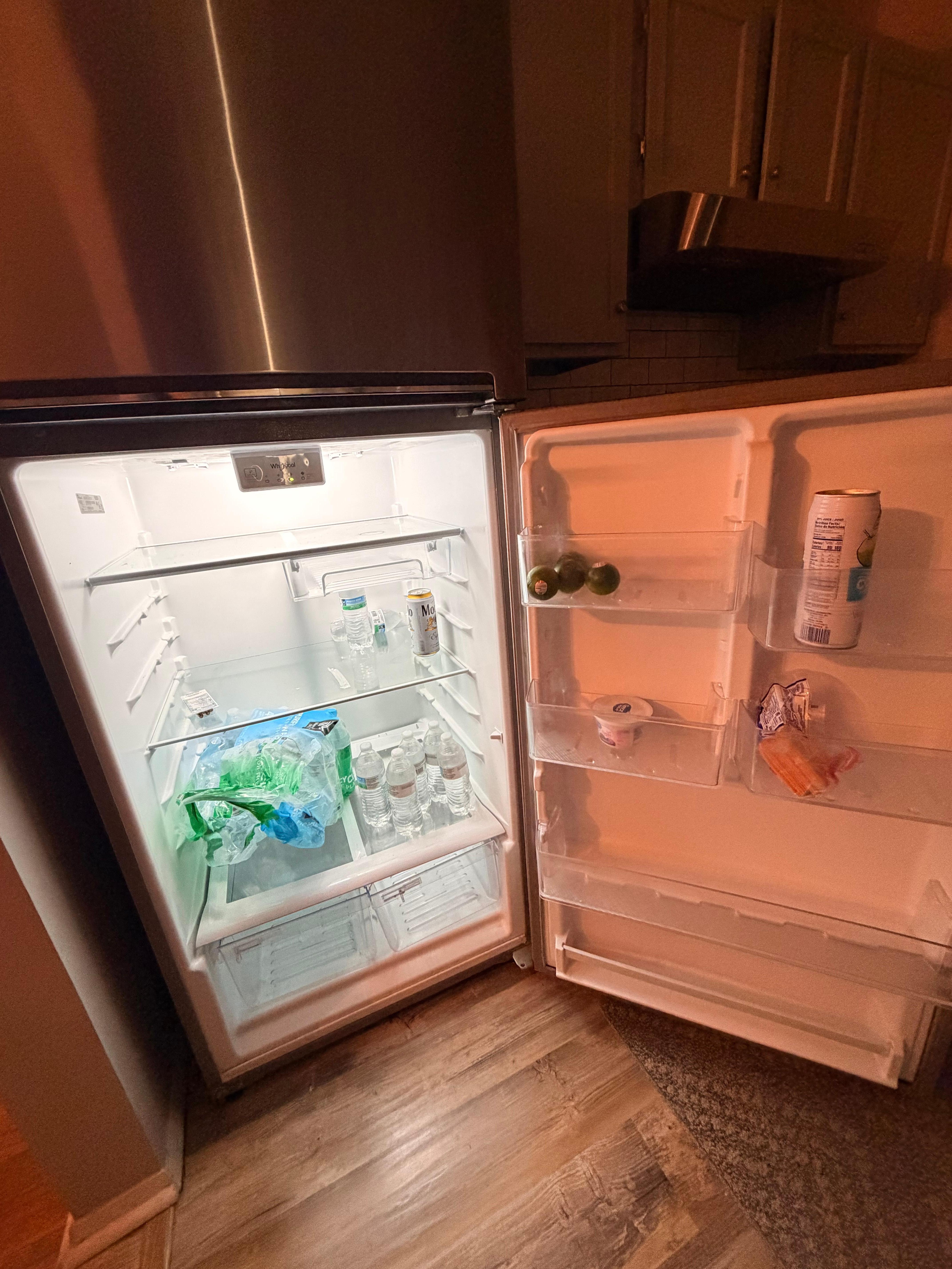 Spacious fridge