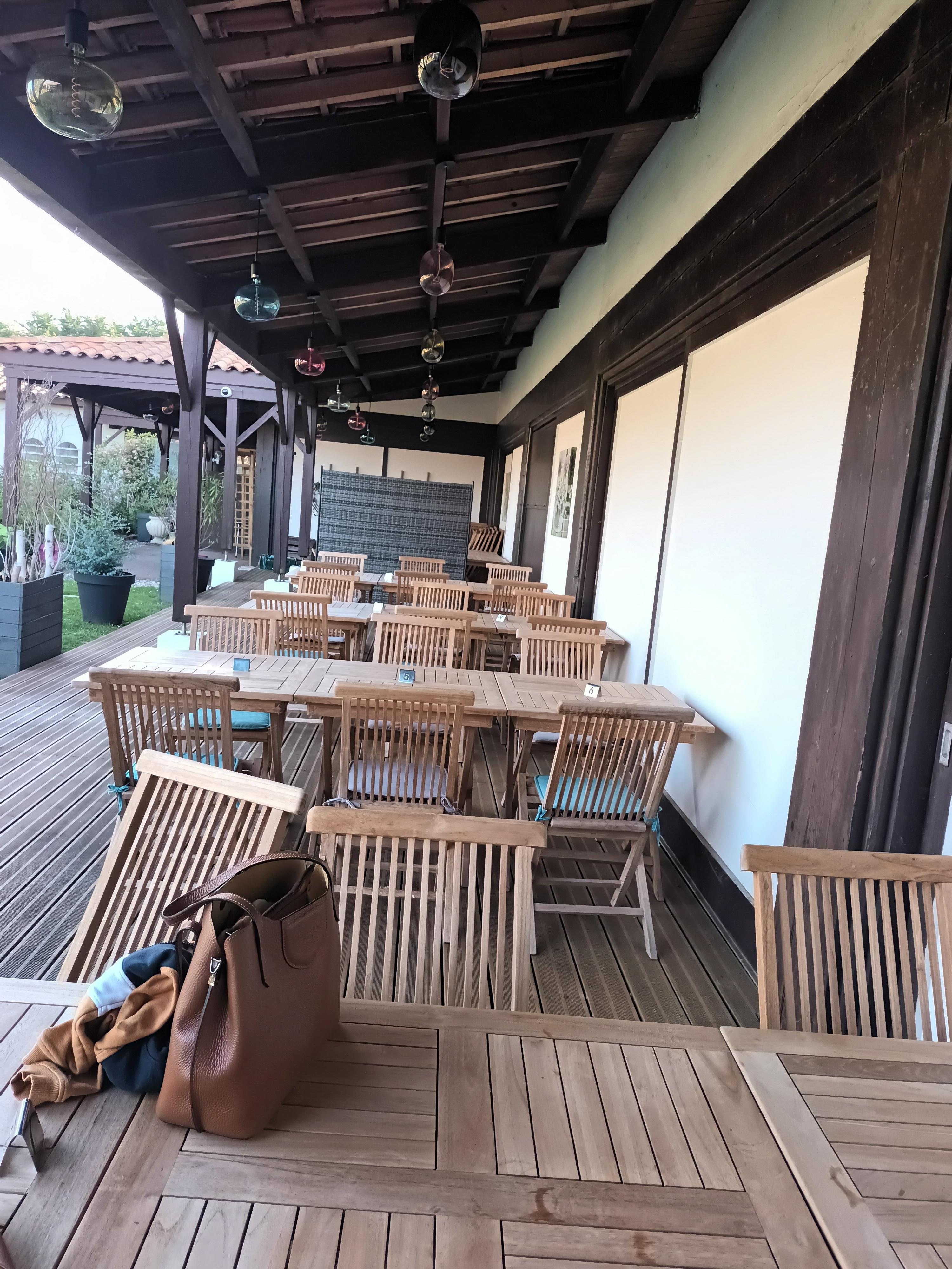 Une des terrasses extérieures 
