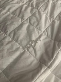 Torn replacement blanket