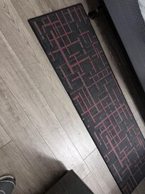 Unvacuumed floor, rug was the easiest place to see it