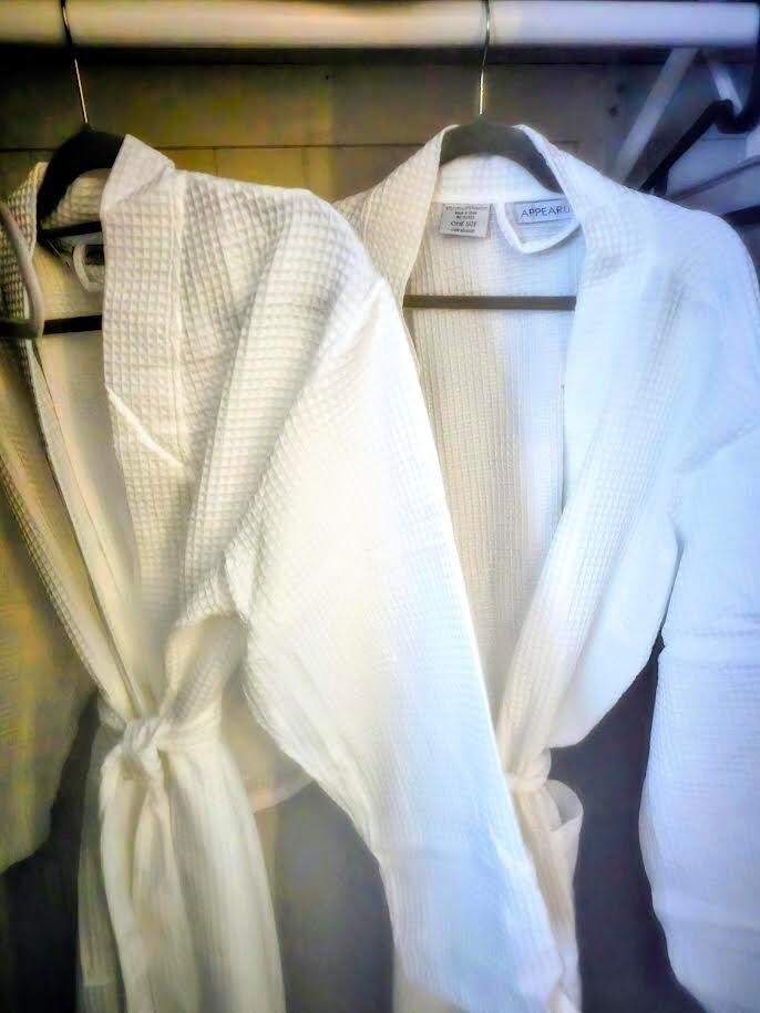 Two thirsty robes per room