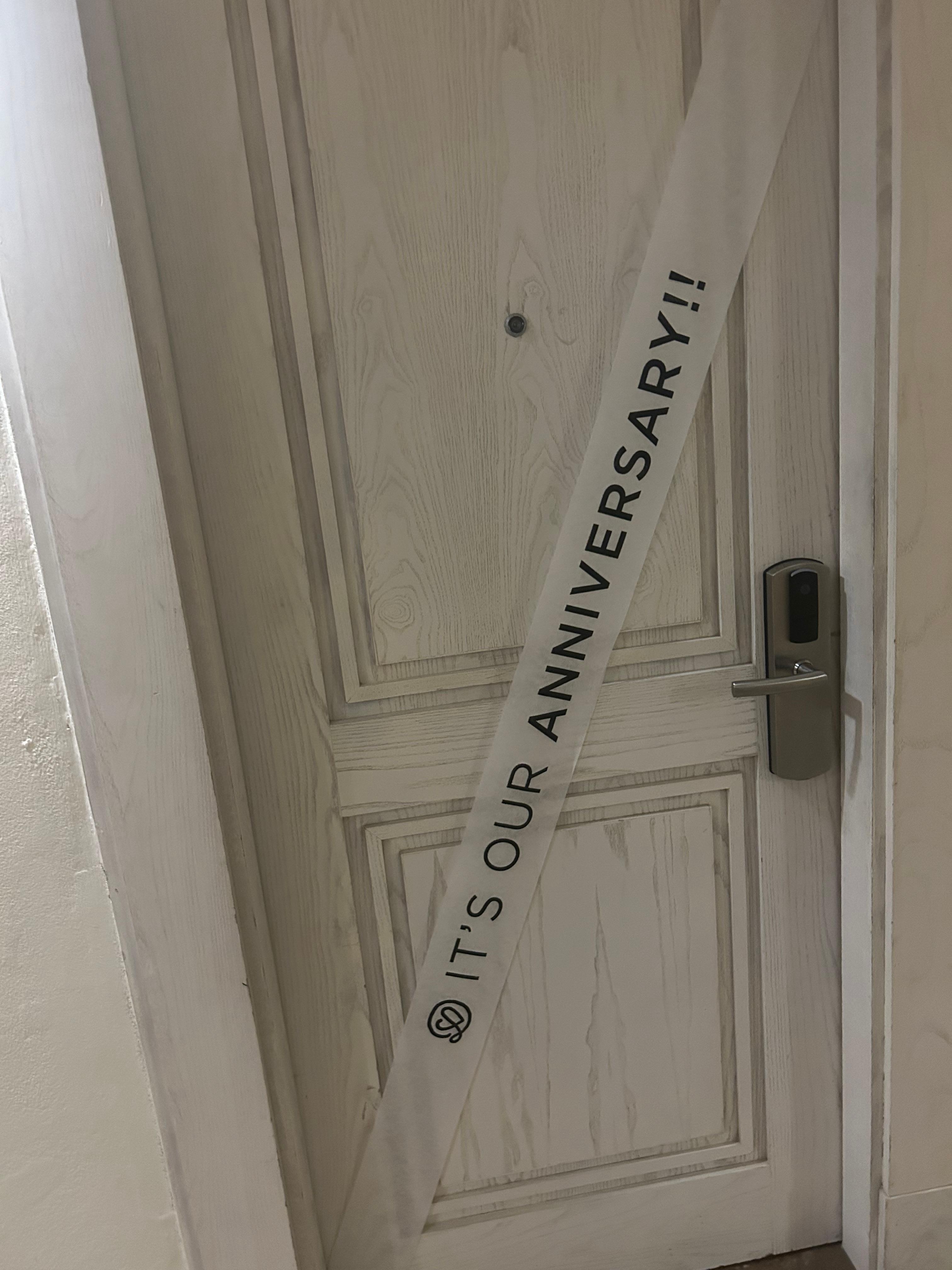 What met us at our room. 