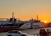 Sunset in Piraeus