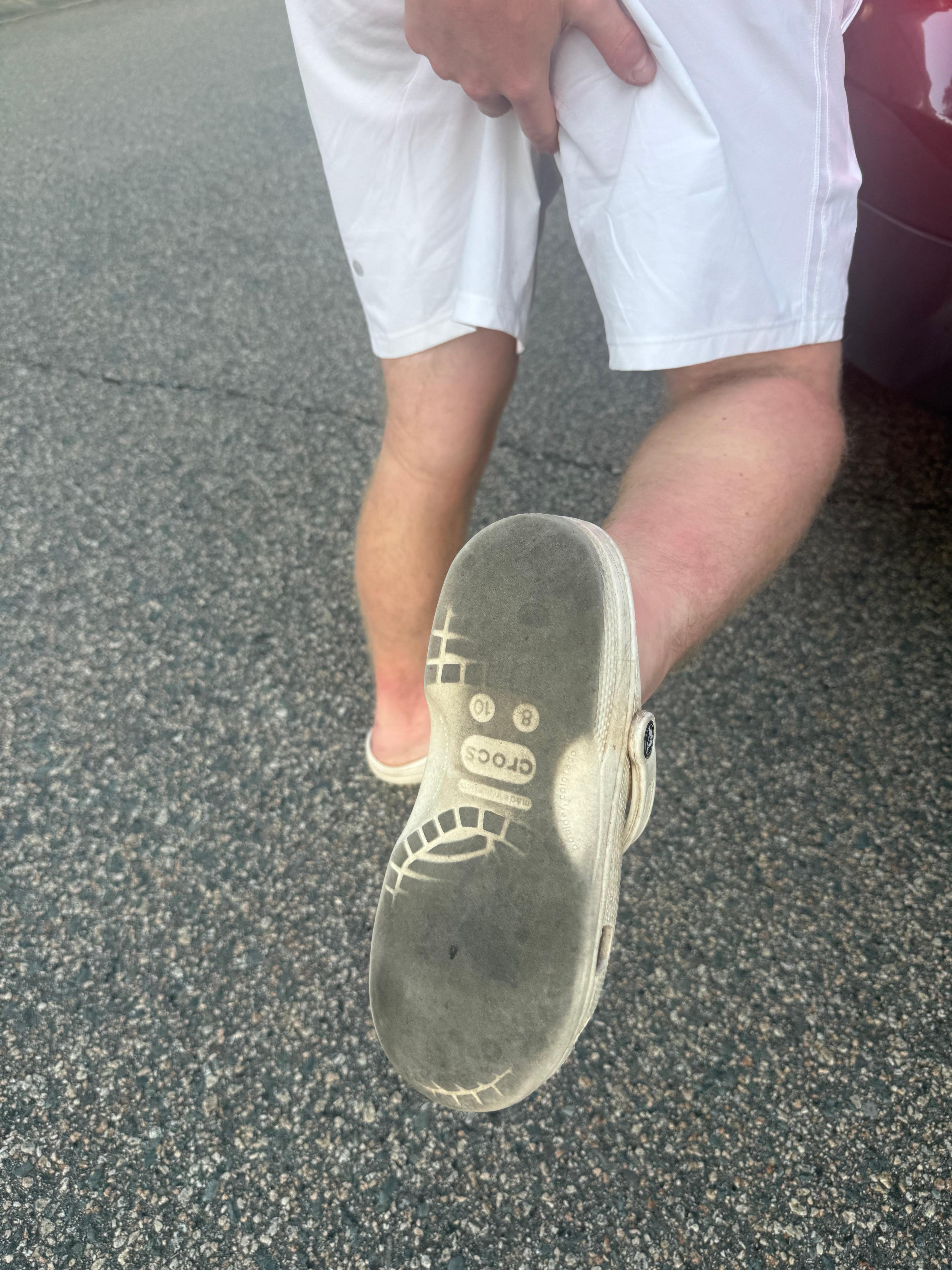 These are what our shoes looked like 
