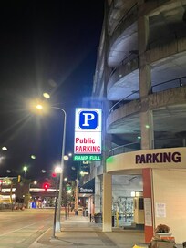 Full garage even at night