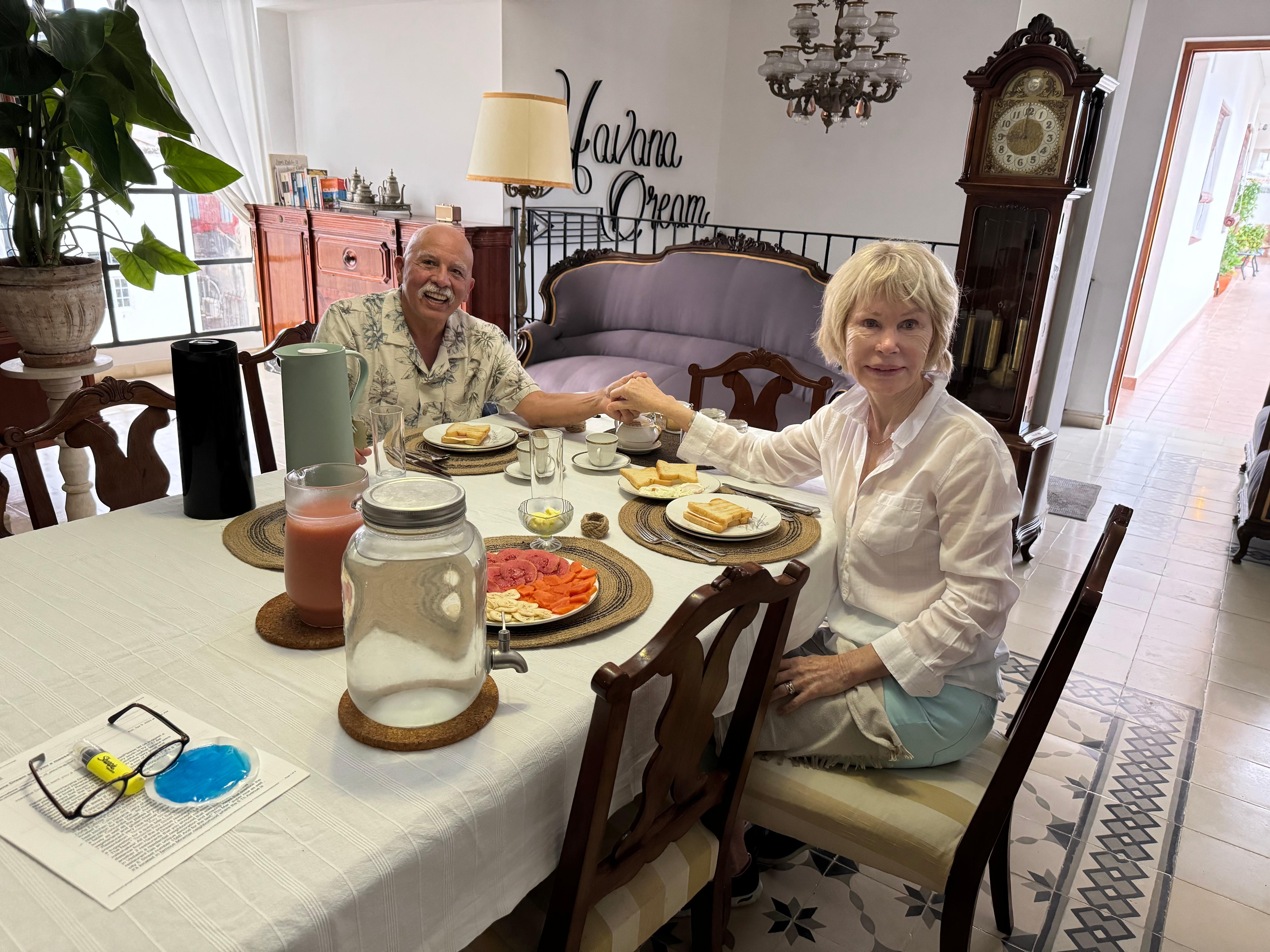 Breakfast in the dining room