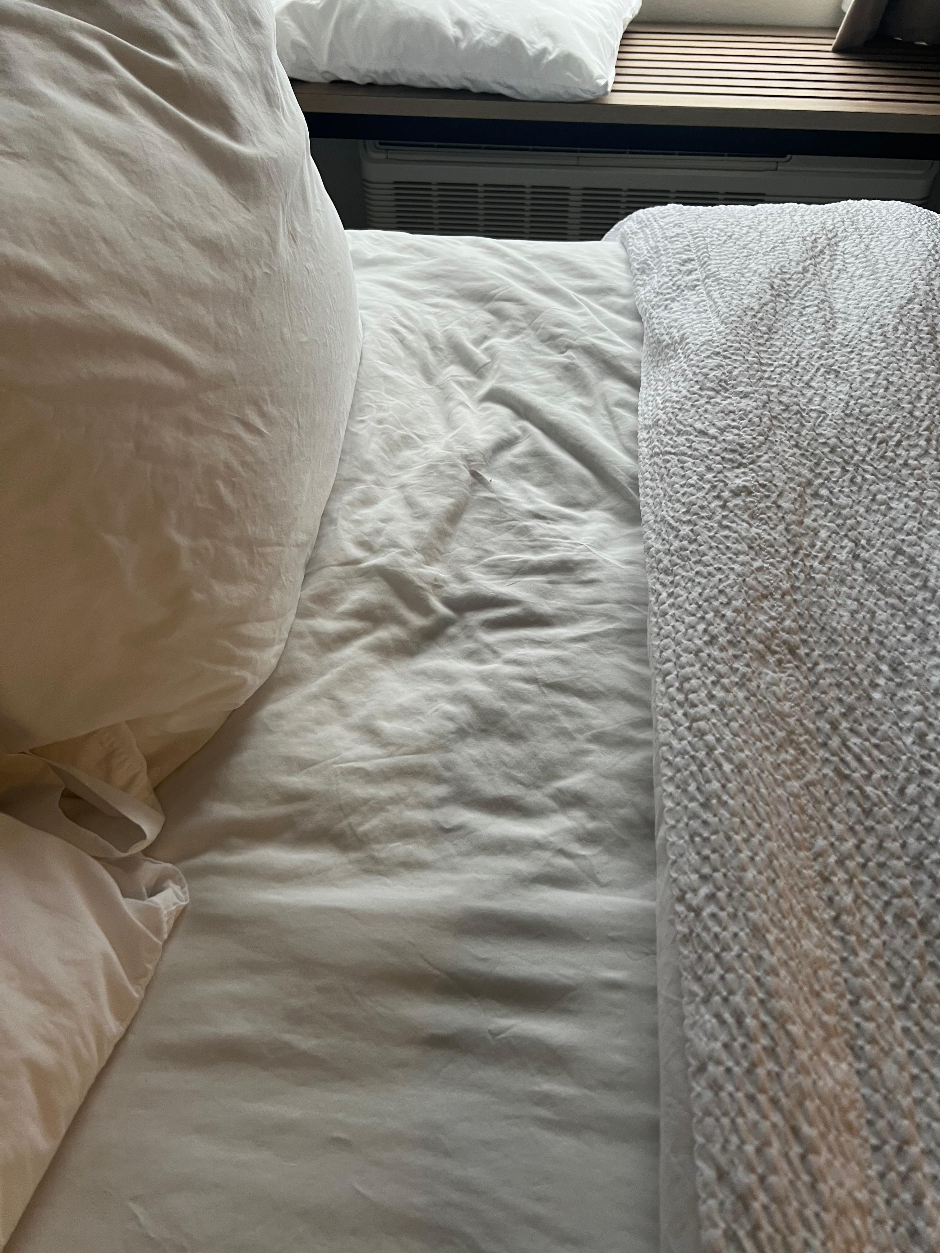 Ropa de cama sin cambio a pesar de habernos prometido un cambio