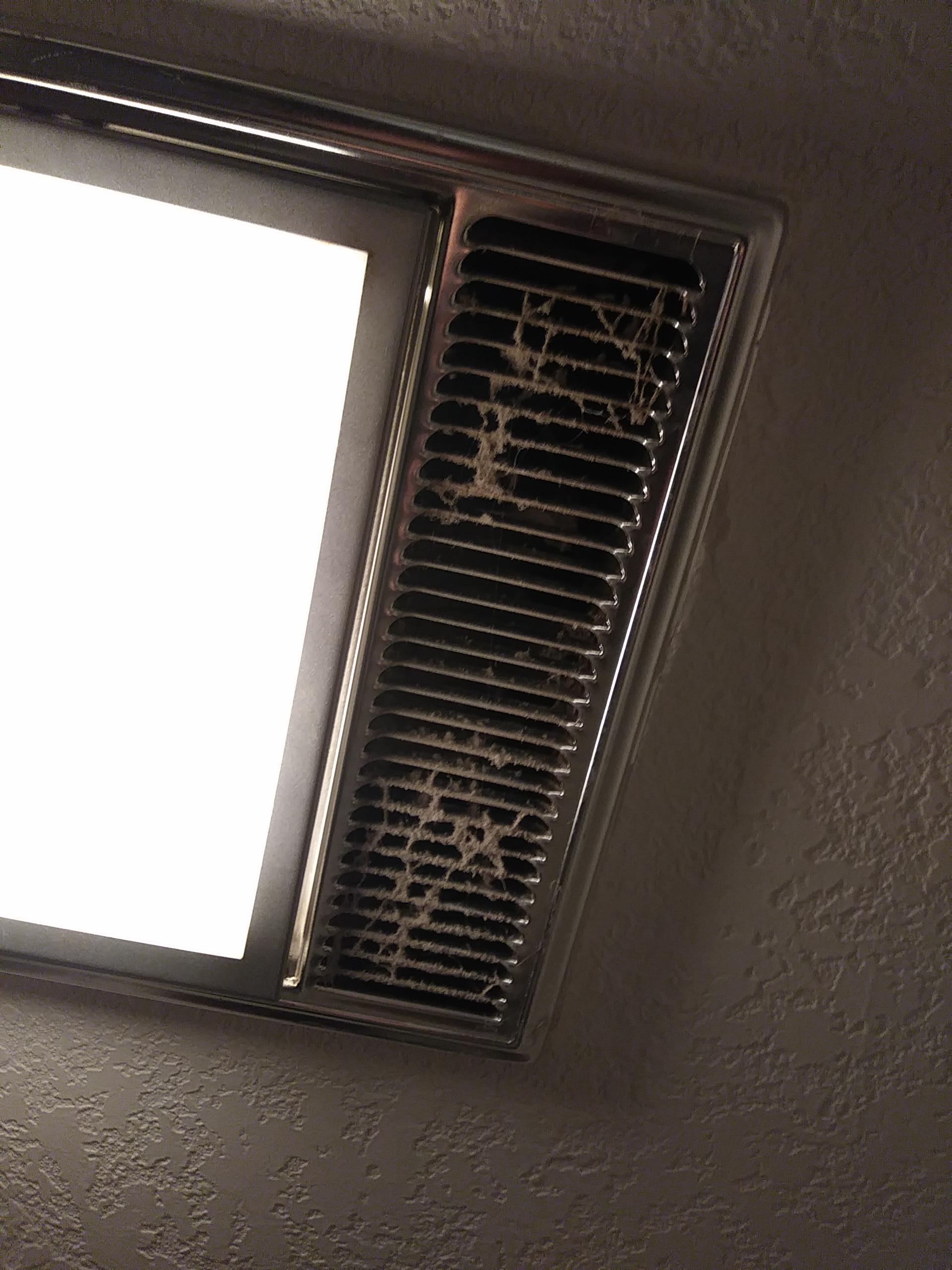 Vent hasn't been cleaned 