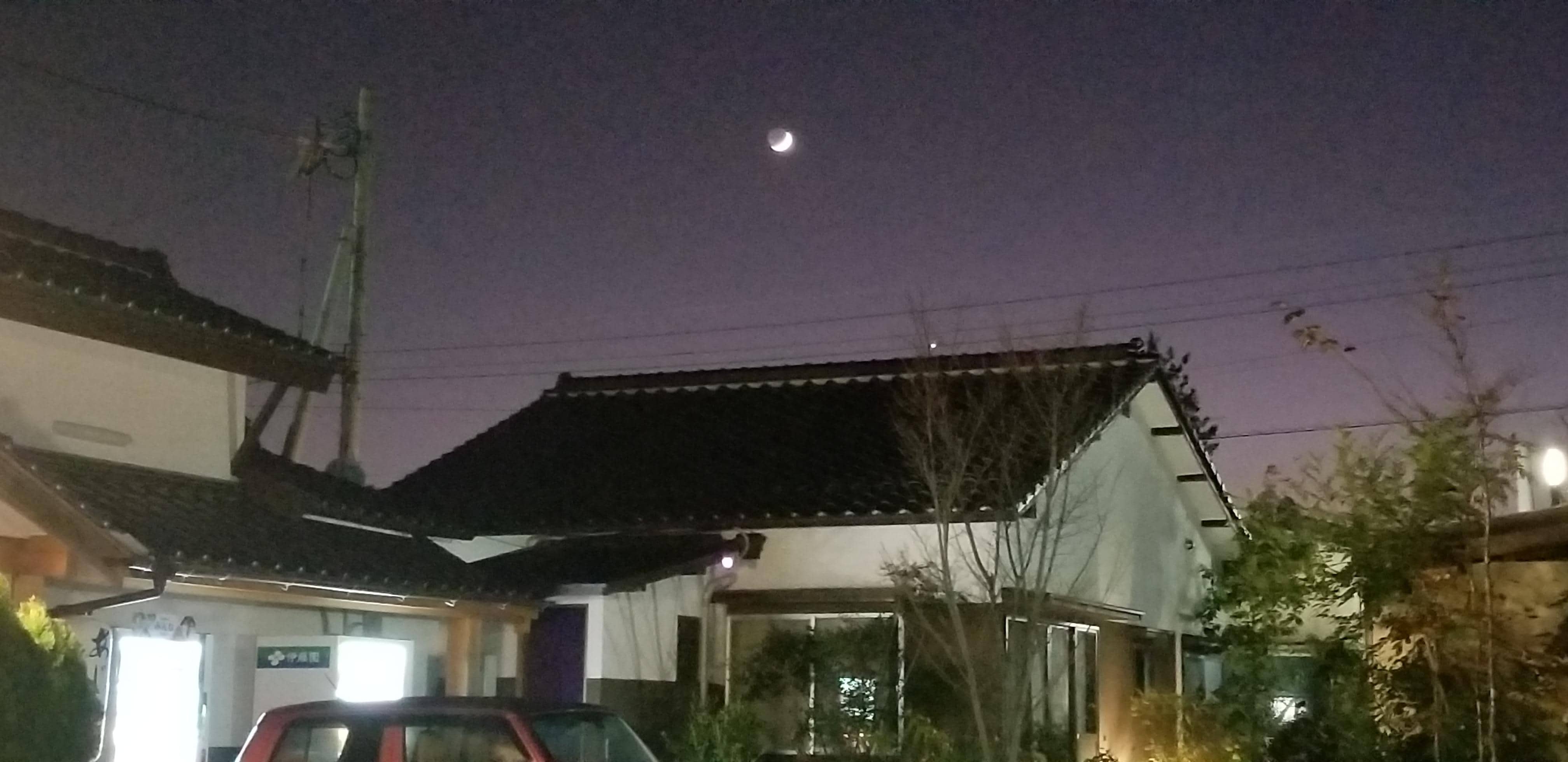 🌙月がキレイでした。！