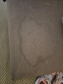 Stain on the bench in the second room.