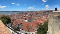 View from Jorge castle in Lisbon