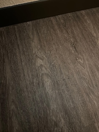 Floor of the room had debris and dust