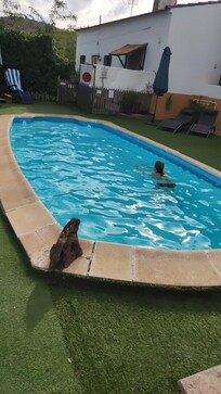 Relax en la piscina.