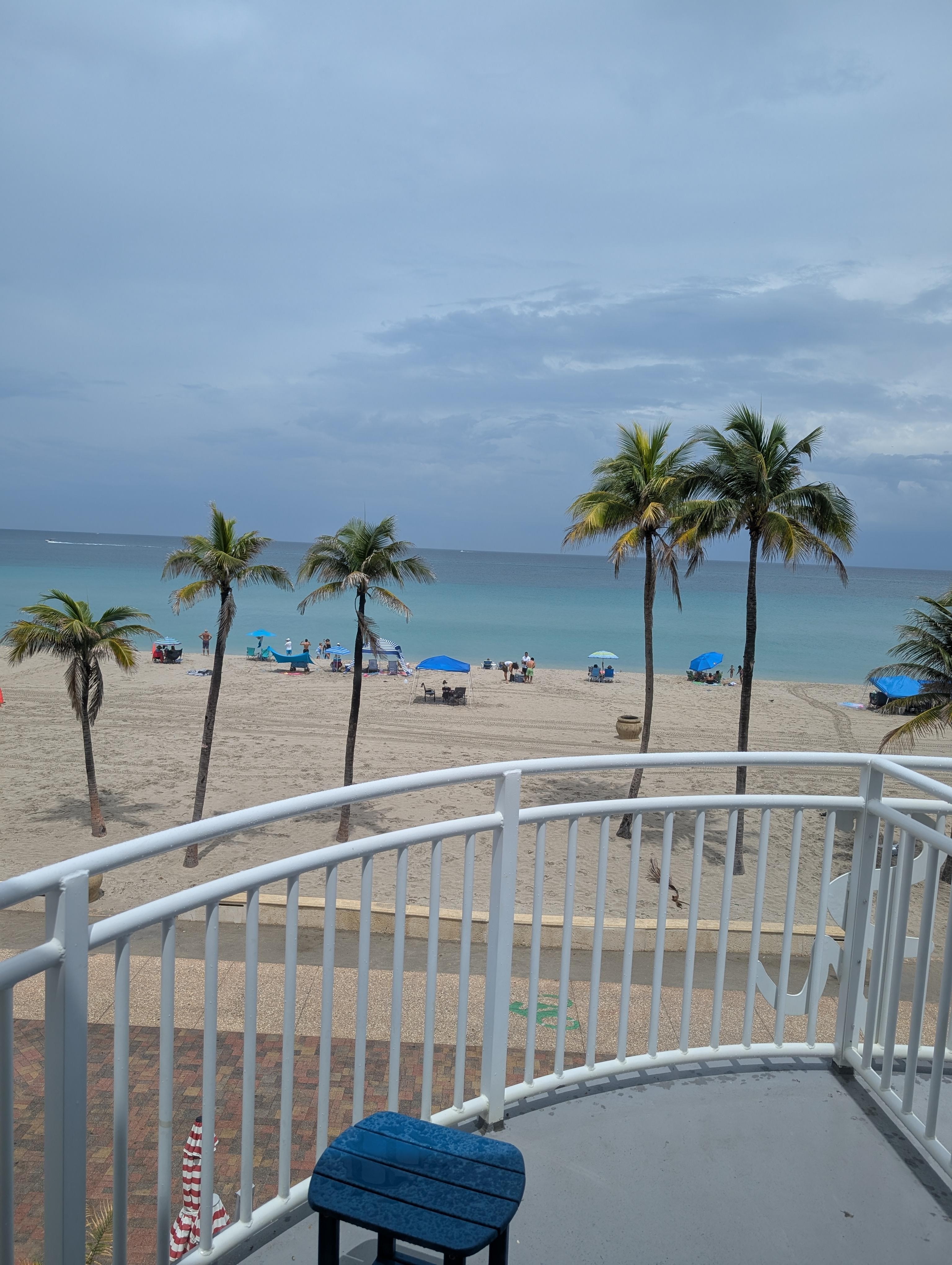 View from balcony.