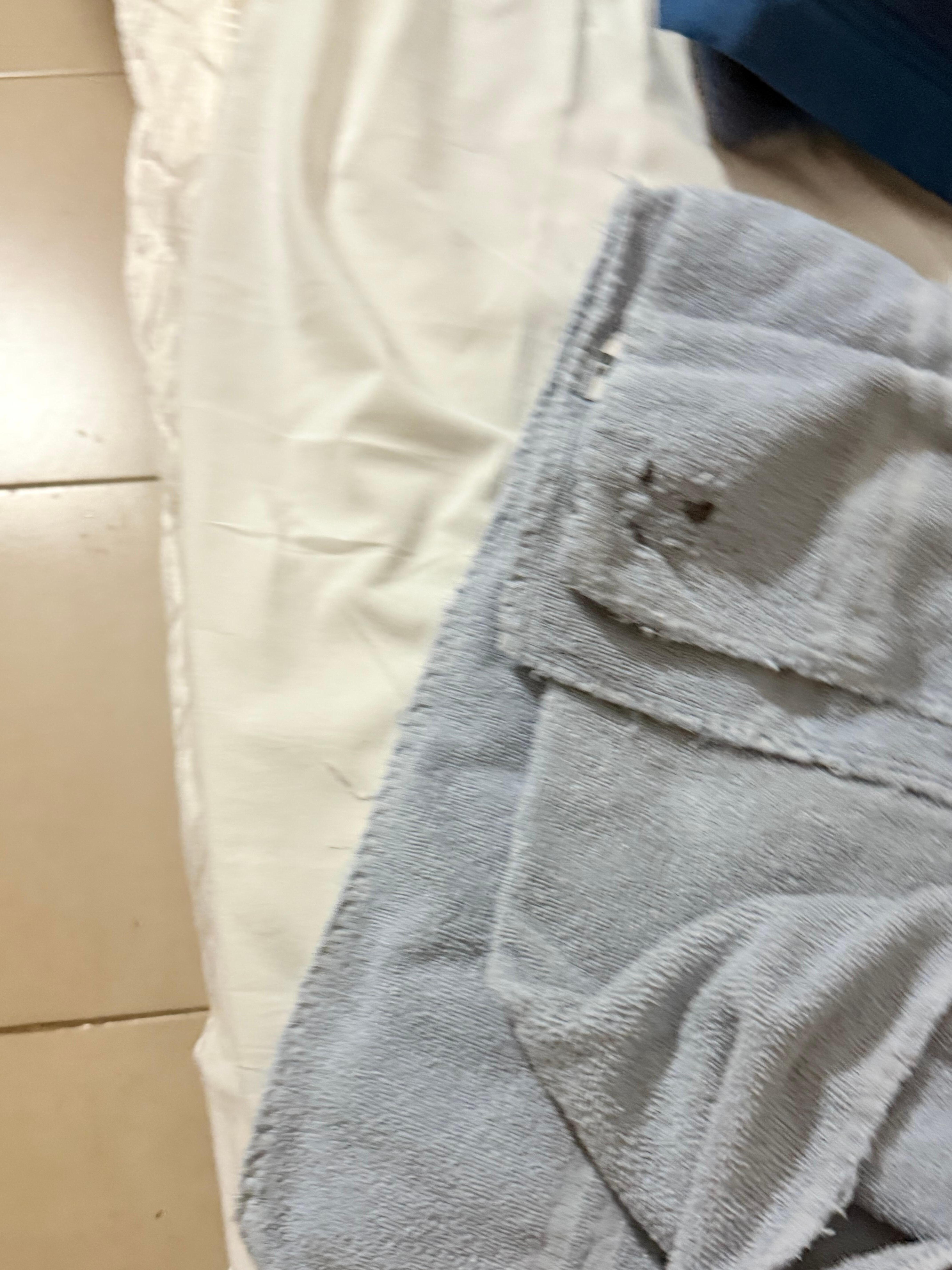 The towel they gave us. Really? 