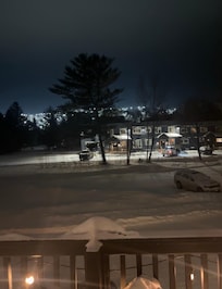 View of the mountain from upper balcony