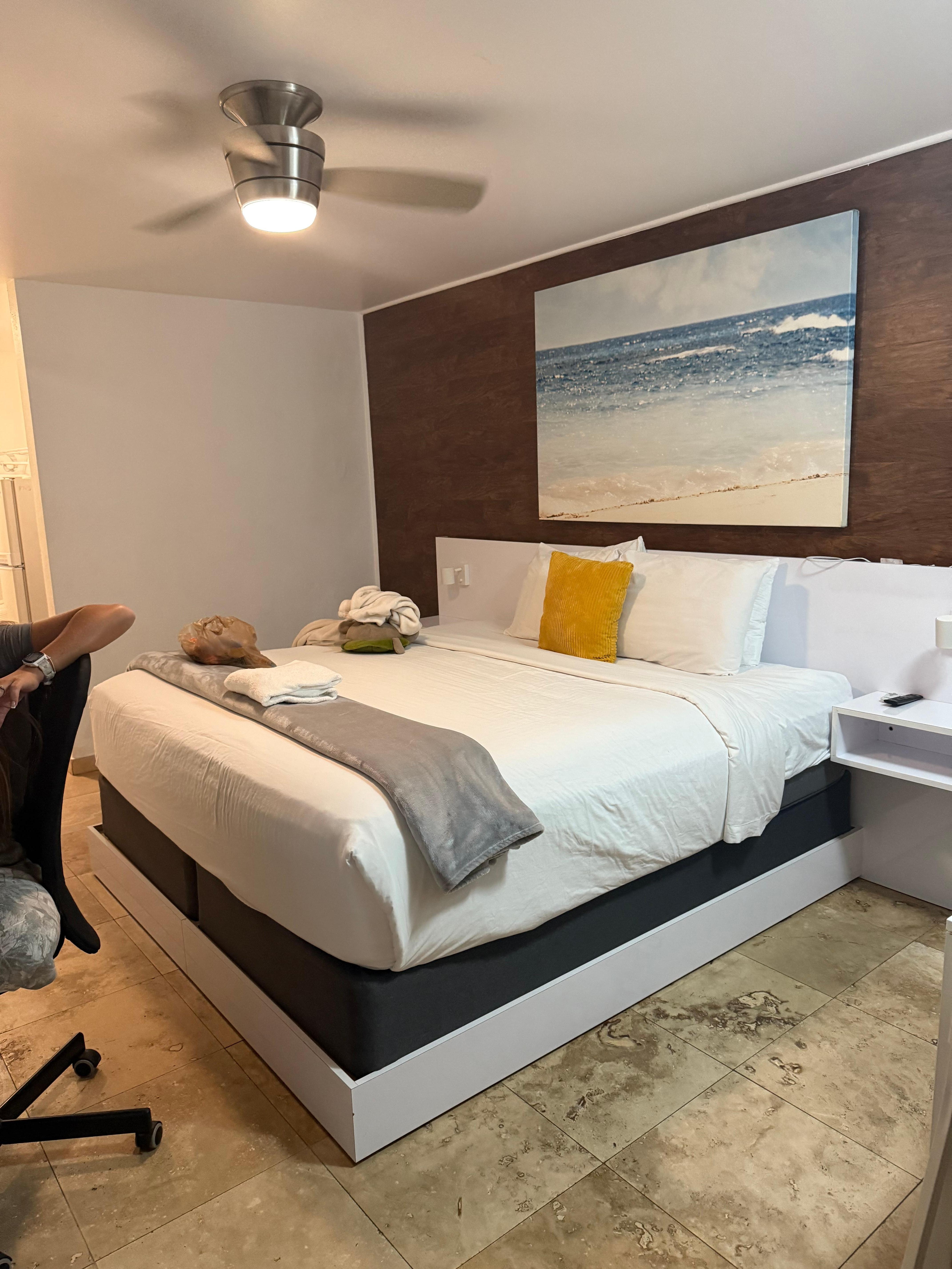 This is the same bed and art work in picture